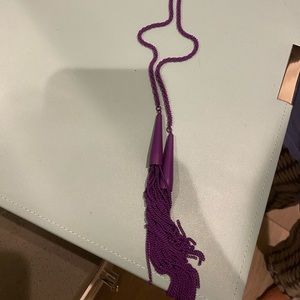 Kendra Scott purple tassel necklace